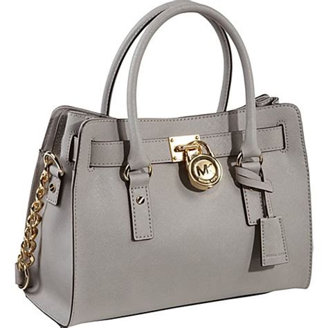 michael michael kors hamilton 18k ew saffiano satchel